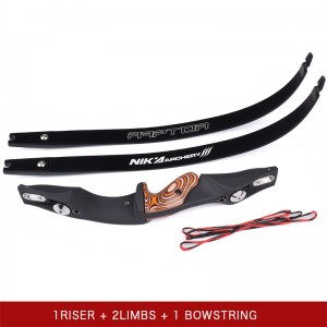 Nika Archery 220053 60inch Recurve Bow مع 17 بوصة ilf rh/lh Riser Target Sport اطلاق النار&hunting