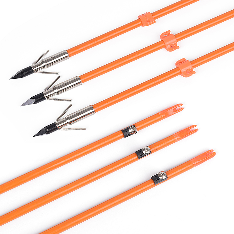110021-05 ELONG ODD8MM 32 بوصة الألياف الزجاجية رمح الرماية الرماية الصيد المعدات